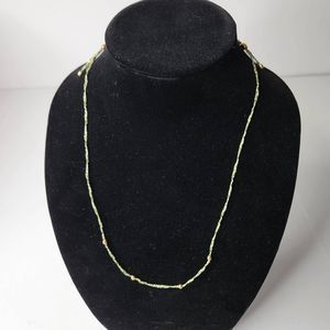 Alex And Ani Necklace Precious Threads American 925 Green Gold Adjustable NWT